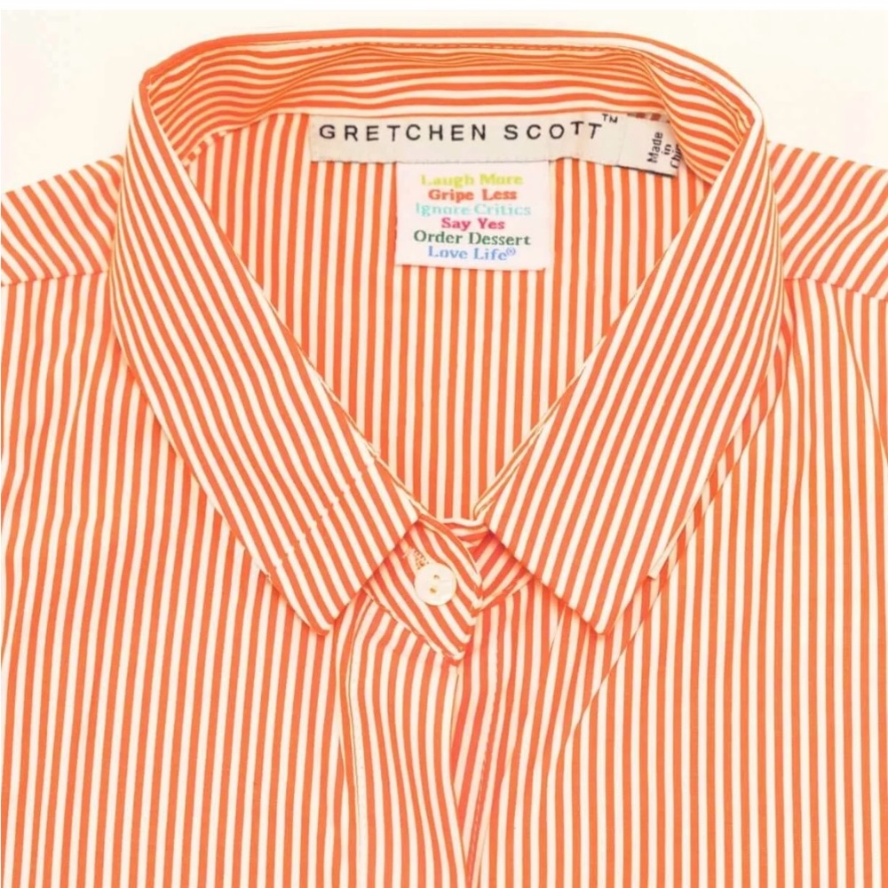 Gretchen Scott Pride Ruffle Sleeve shirt - L